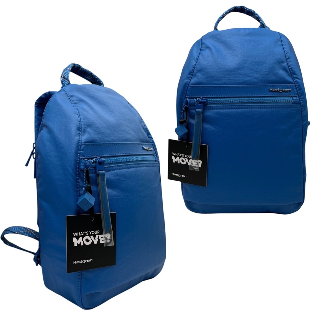 Hedgren Women's Vogue Small Backpack RFID Royal Blue Size 12x10x3" Travel Bag